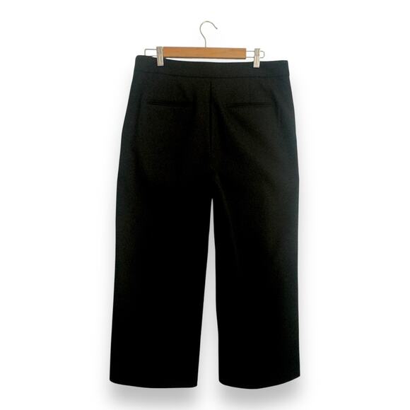 Ann Taylor Women's The Wide Leg Crop Pant Size 12 Black High Rise 595046 - Picture 4 of 9